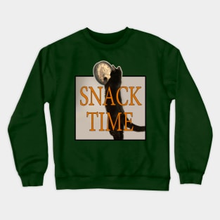 What Time is the Right Snack Time for a Cat? Crewneck Sweatshirt